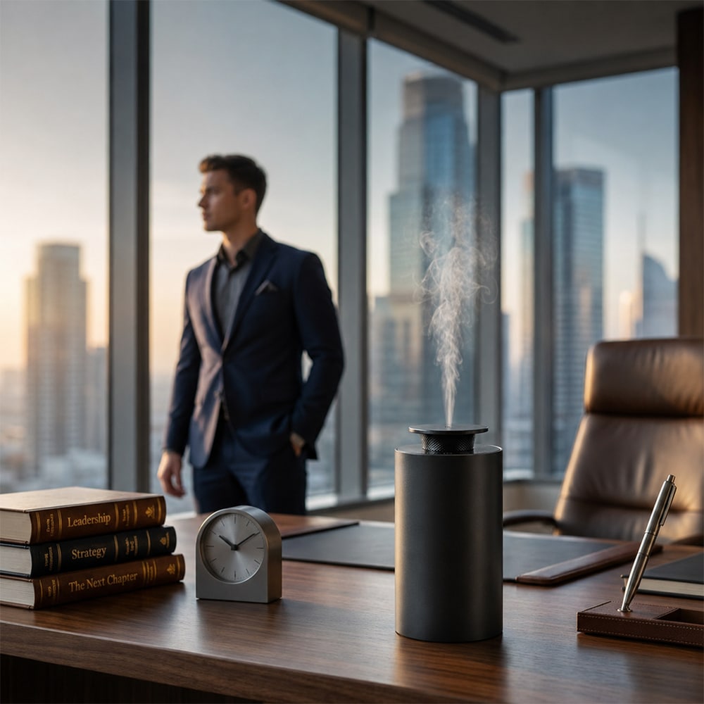 MISTRUNE Drive diffuser — at the desk
